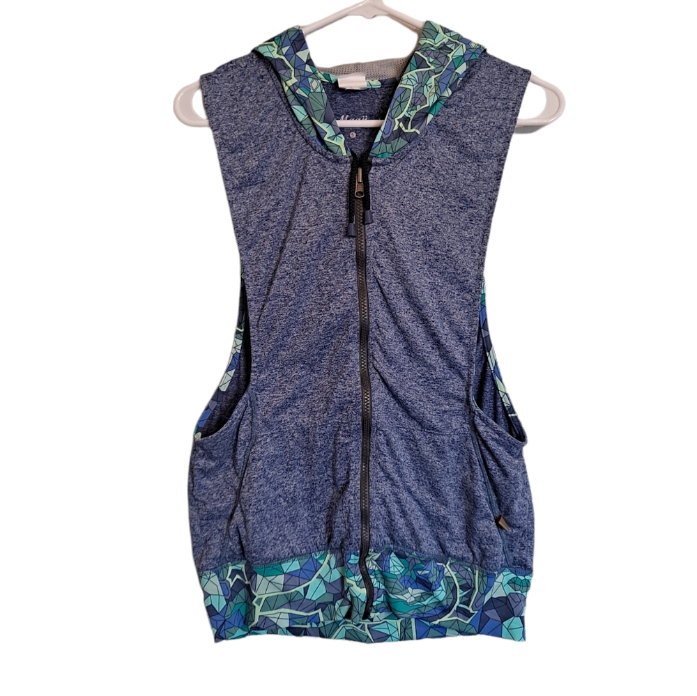EUC Maaji Malibu Creek Hoodie Vest Cover Up Size Small